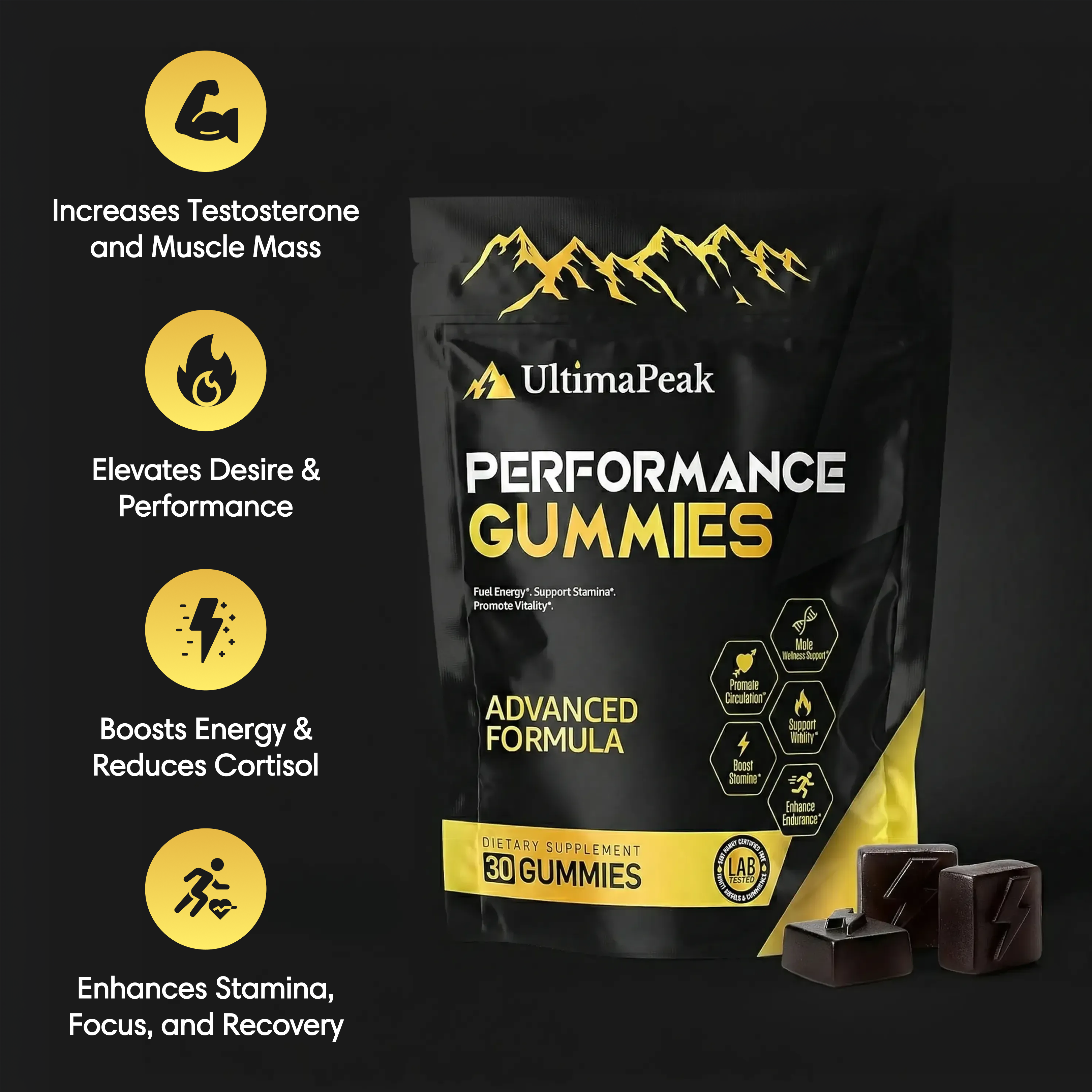 Performance Gummies | 6-in-1 Support (Upgraded Formula)