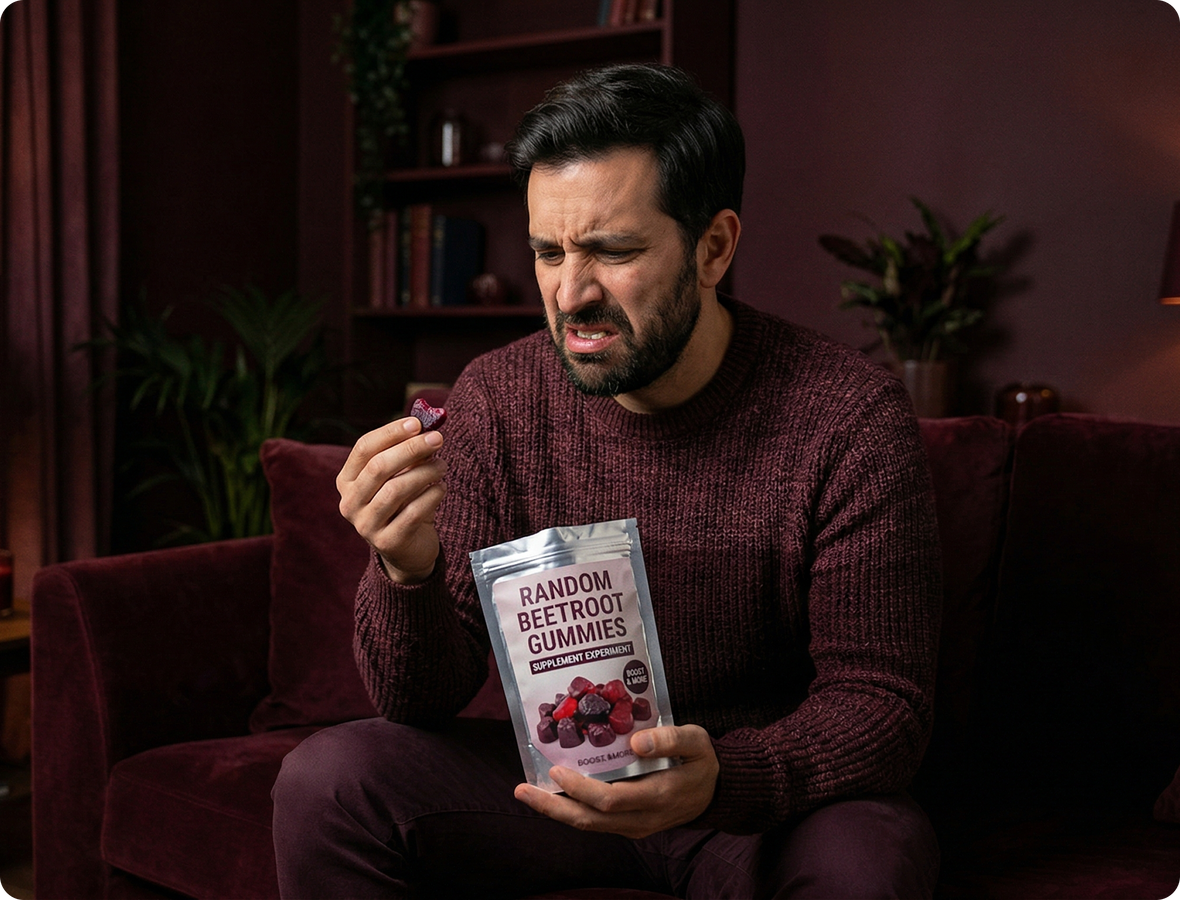 If you try a random beetroot supplement and it doesn't work, you write off the solution