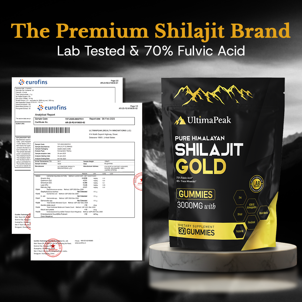 ULTIMAPEAK™ Pure Shilajit Gummies – Now 6-in-1 Support