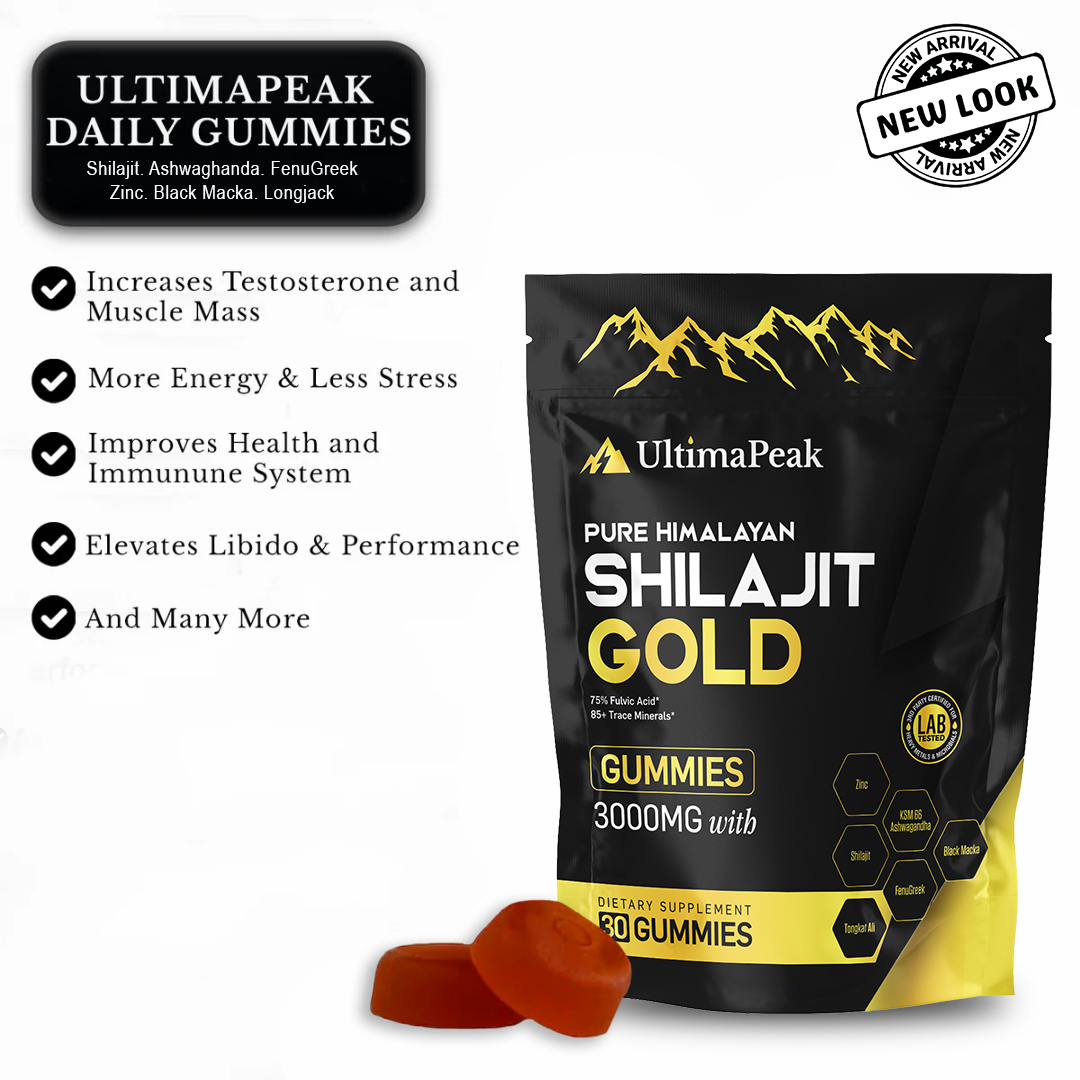 ULTIMAPEAK™ Pure Shilajit Gummies – Now 6-in-1 Support
