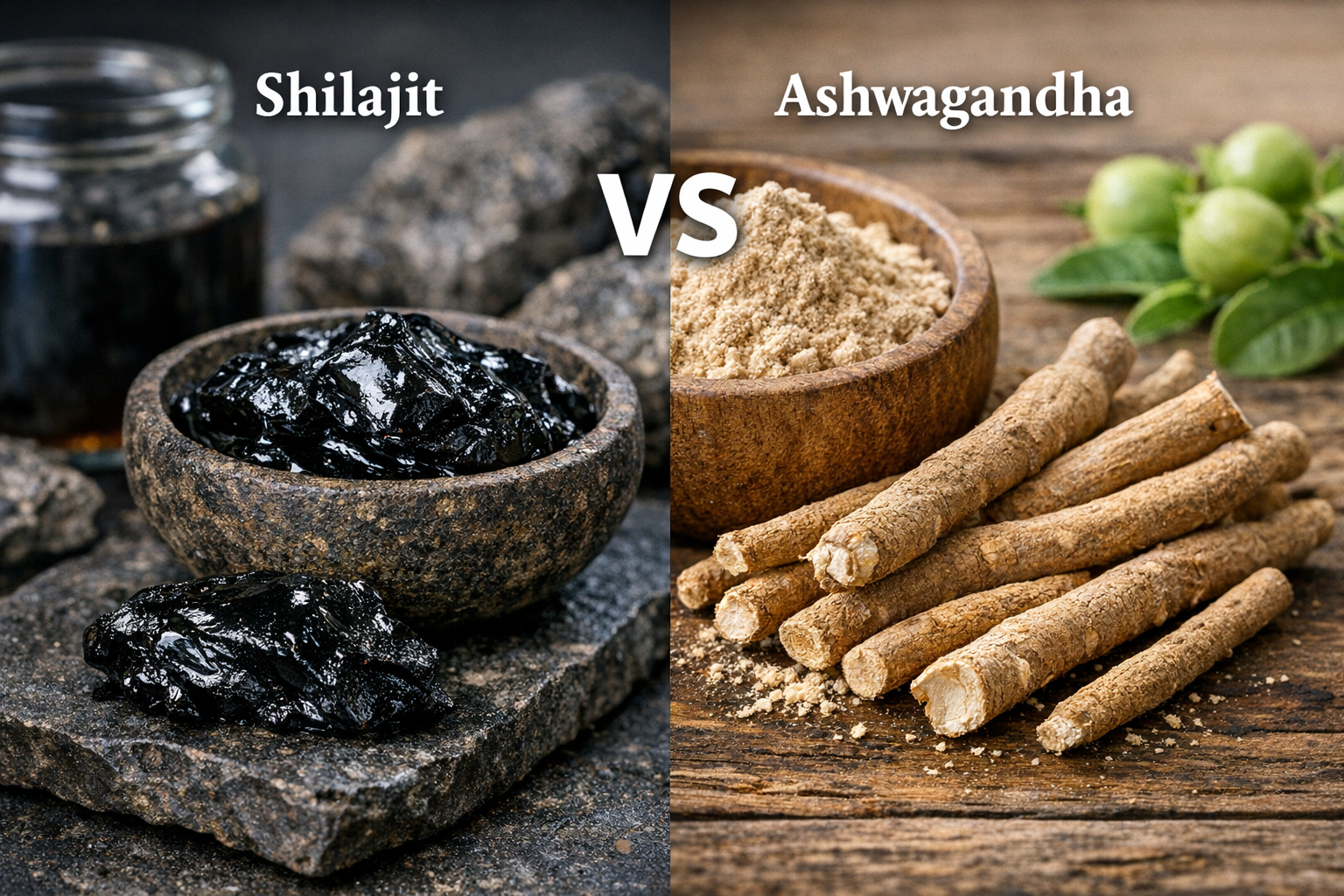 Shilajit vs Ashwagandha: Which One Boosts Energy and Performance Better?