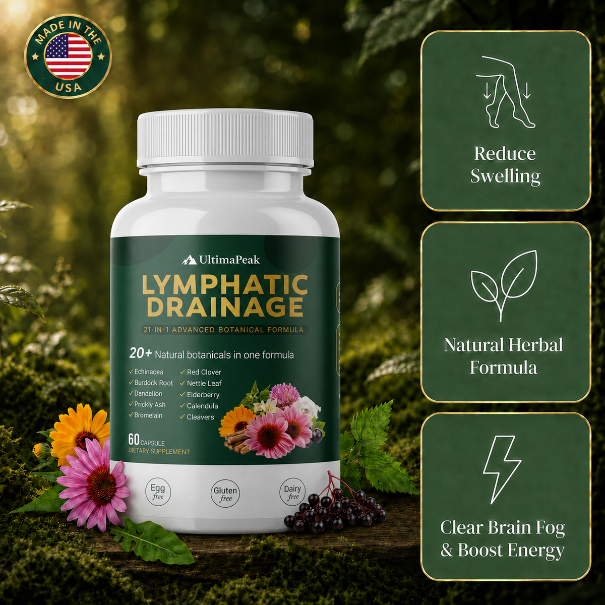 UltimaPeak Lymphatic Drainage Capsules