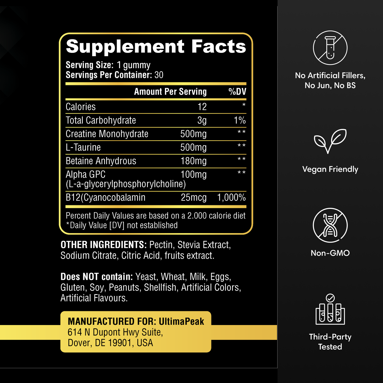 ULTIMAPEAK™ Kreatin-Gummibärchen