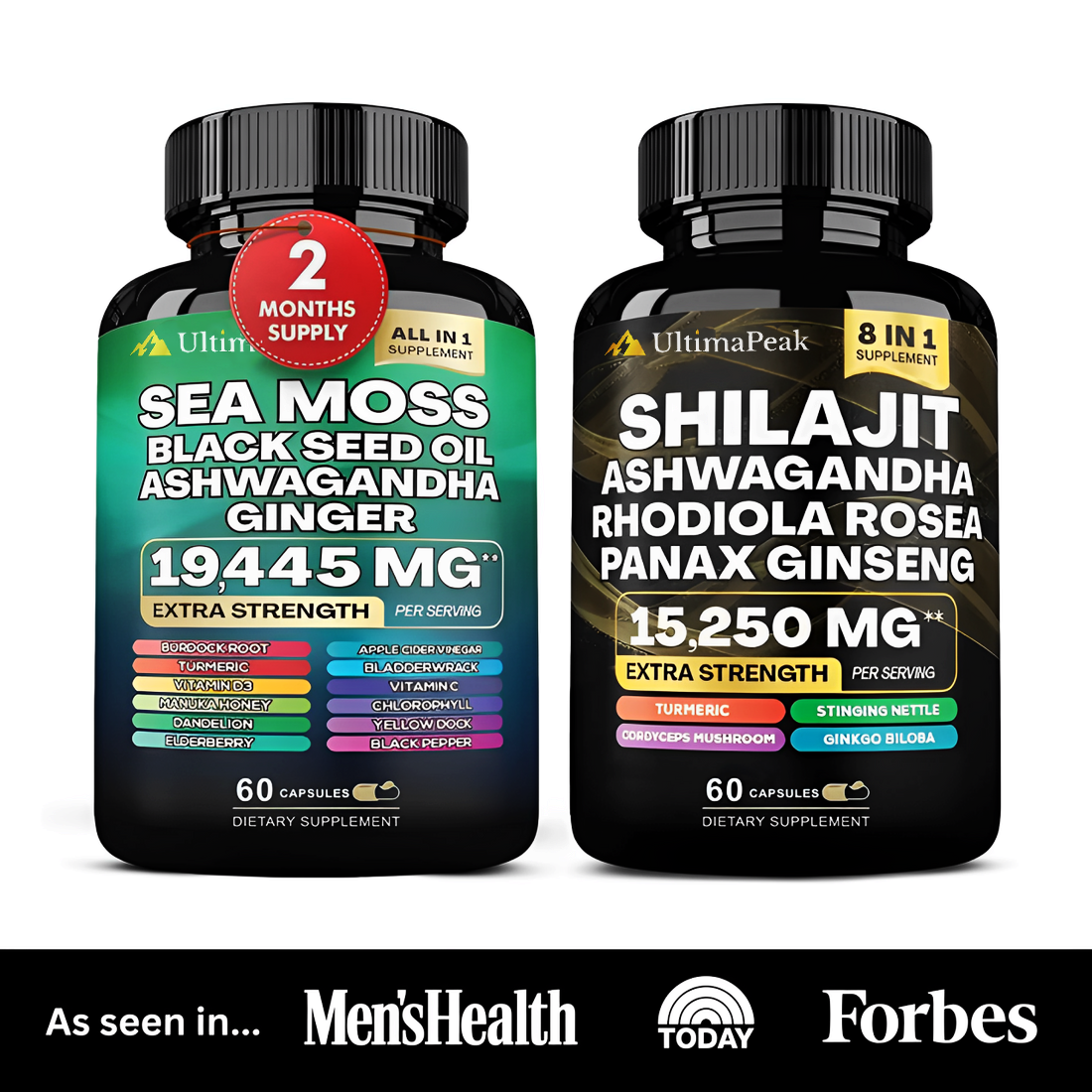 ULTIMAPEAK™ Sea Moss & Shilajit Ultimate Supplement Bundle