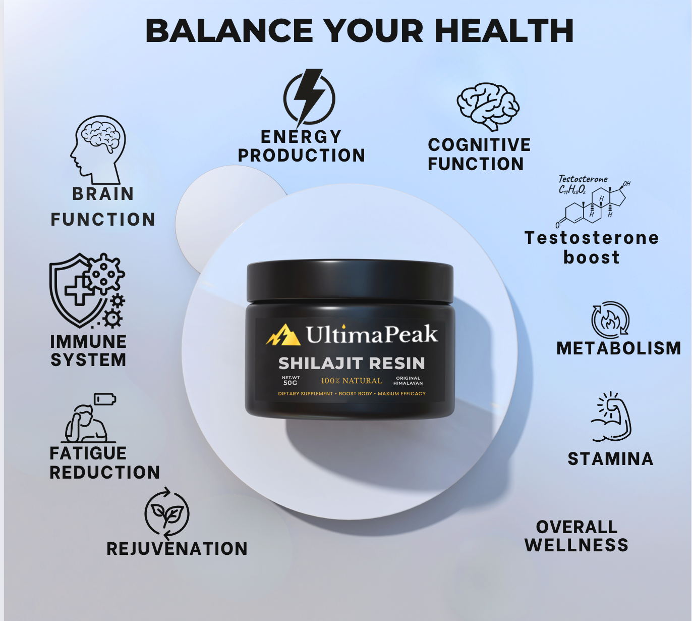 ULTIMAPEAK™ Pure Shilajit Resin (30G)